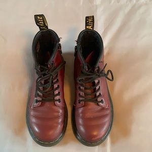 Size 13 Dr Martens burgundy boots